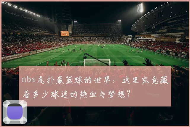 nba虎扑最篮球的世界，这里究竟藏着多少球迷的热血与梦想？